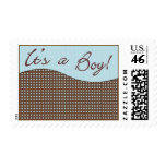 It's a Boy! blue n Brown Postage