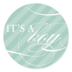 It's a Boy Blue Striped Sticker It's a Boy Blue Striped Sticker