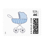 It's A Boy Blue Stroller Postage | Small postage