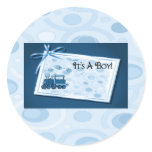 It's A Boy Blue Train Set stickers