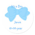 It's a boy! -bow-sticker - -