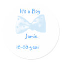 It's a boy! -bow-sticker -