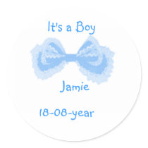 It's a boy! -bow-sticker - by cute4kids It's a boy! -bow-sticker -