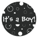 It's a Boy! Bubbles Envelope Sticker Seal by hummingbirdcake It's a Boy! Bubbles Envelope Sticker Seal