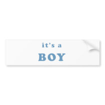 It's a Boy Bumper Sticker