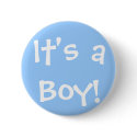 It's a Boy! button