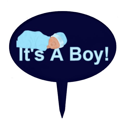 It's A Boy Cake Picks