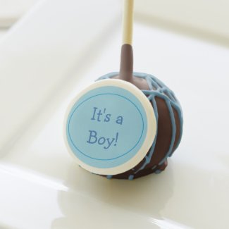 I'ts a Boy Cake Pops, customized Cake Pops