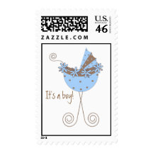 It's a boy! Chic Stroller/Pram/Bassinet Postage