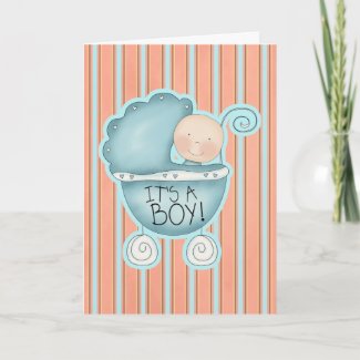It's a Boy! Congratulations Card card