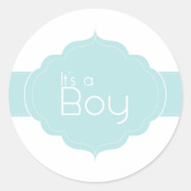 It's a Boy Cupcake Topper/Sticker