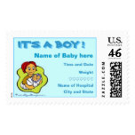 IT'S A BOY ! - custom postage stamp