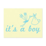 It's a boy cute postcard