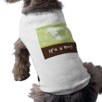 It's a Boy! Dog Tank - Green/Brown pet clothing by maboles It's a Boy! Dog Tank - Green/Brown pet clothing
