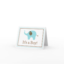 "It's a Boy!" Elephant Note Card