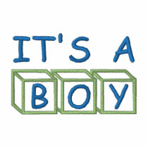 It's A Boy embroidered shirts