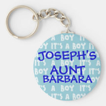It's A Boy Family Keychain