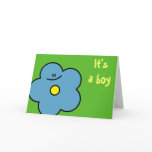 It's a boy flower card