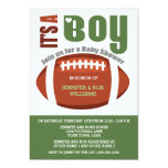 It's a Boy Football Couples Baby Shower Invitation