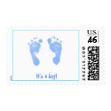 It's a boy! -footprints postage by cute4kids It's a boy! -footprints postage
