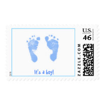 It's a boy! -footprints postage