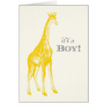 It's a Boy! Giraffe Note Card cards