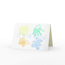 IT'S A BOY GREETING CARD