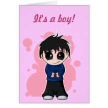 It's a boy! greetings card