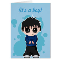 It's a boy! greetings card