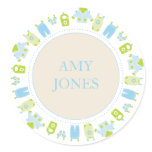 {it's a boy!} little laundry baby shower sticker