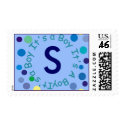 It's A BOY Monogram "S" Can be changed postage by Initialreaction It's A BOY Monogram "S" Can be changed postage