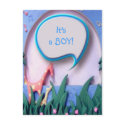 It's a BOY New Baby Announcement Postcard