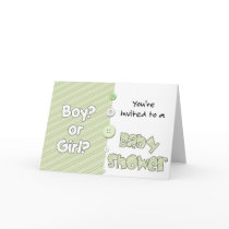 It's a Boy? or Girl? You're Invited to a Baby Show cards