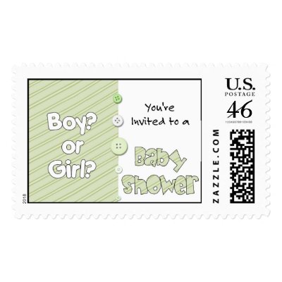  Conceivegirl on It S A Boy  Or Girl  You Re Invited To A Baby Show Postage Stamps From