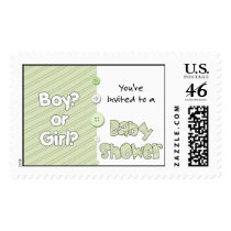 It's a Boy? or Girl? You're Invited to a Baby Show stamps