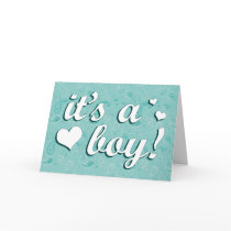 it's a boy! : paisley : (see inside) greeting card