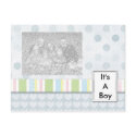 It's A Boy Photo Birth Announcement Template postcard