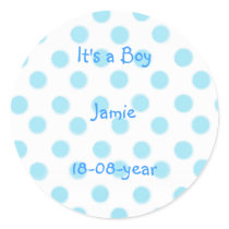 It's a boy! -polka dots sticker by cute4kids It's a boy! -polka dots sticker