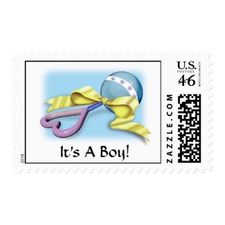 It's a boy postage stamp