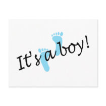 Its A Boy Postcard