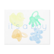 IT'S A BOY POSTCARD