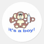 Its A BOY! Round Sticker