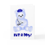 It's a Boy Sailor Bear Card
