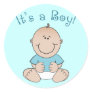 "It's a Boy!" Round Sticker