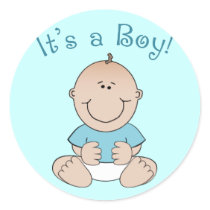 "It's a Boy!" stickers by JuJuGarden "It's a Boy!" stickers
