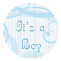 It's a boy! -swirls stickers by cute4kids It's a boy! -swirls stickers