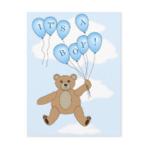 It's a Boy Teddy Bear postcard