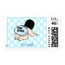 It's a boy! -"the end" postage by cute4kids It's a boy! -"the end" postage