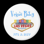 It's a BOY Vegas Baby Announcement! magnets