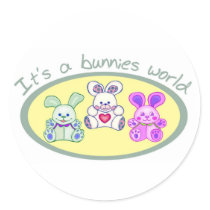 It's a bunnies world stickers
